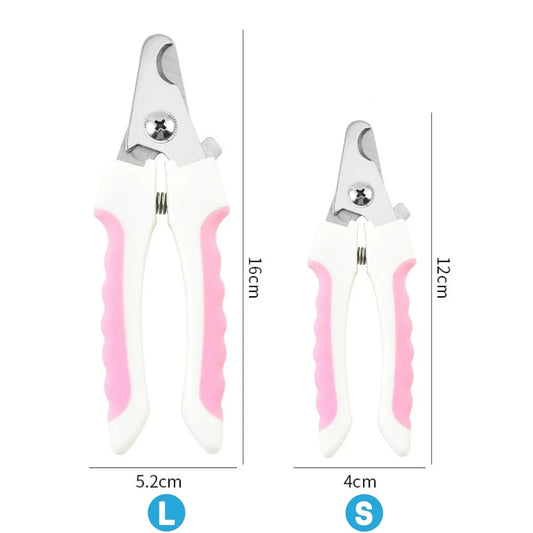 Pet Nail Clipper with Safety Lock Protection Stainless Steel Cat Dog Nail Grinder Multifunctional Pet Beauty Care Nail Supplies